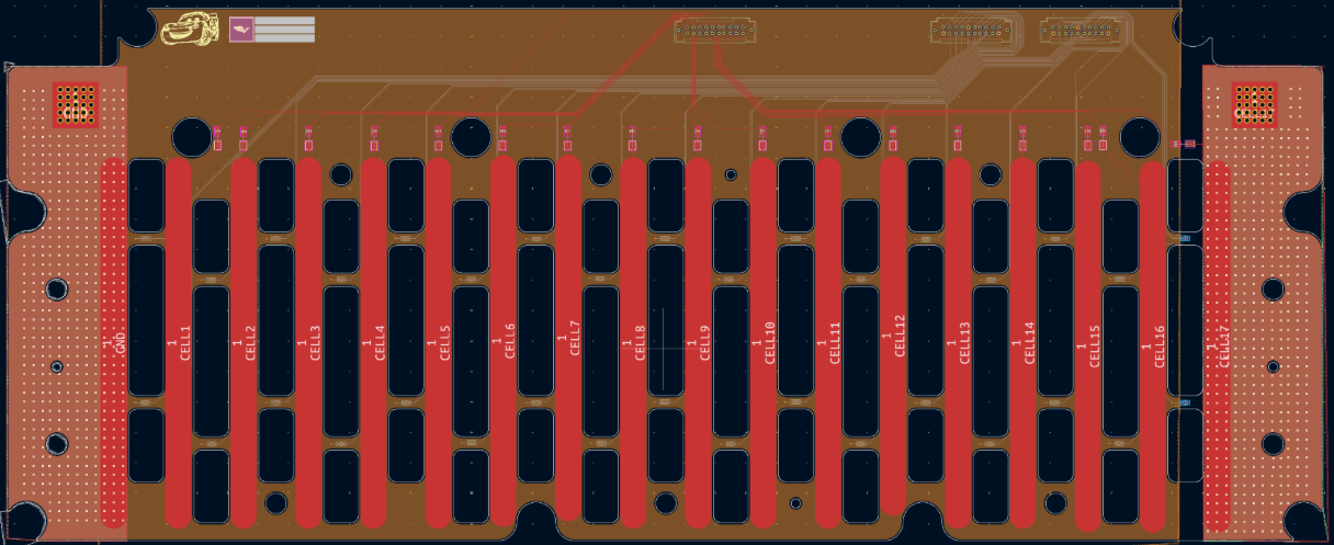 Version 1 of the full PCB layout