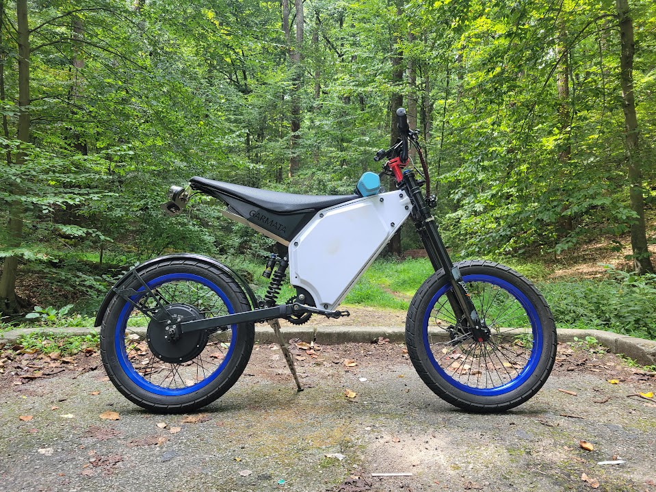 The bike with a new controller and a modified seat